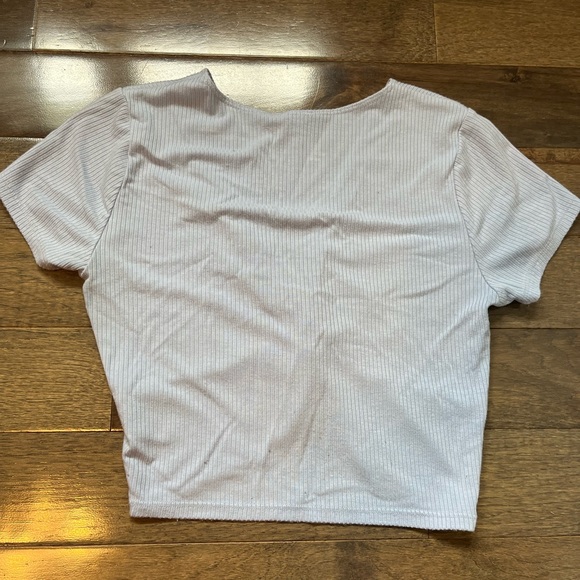 Light blue crop top front cross - Picture 2 of 3